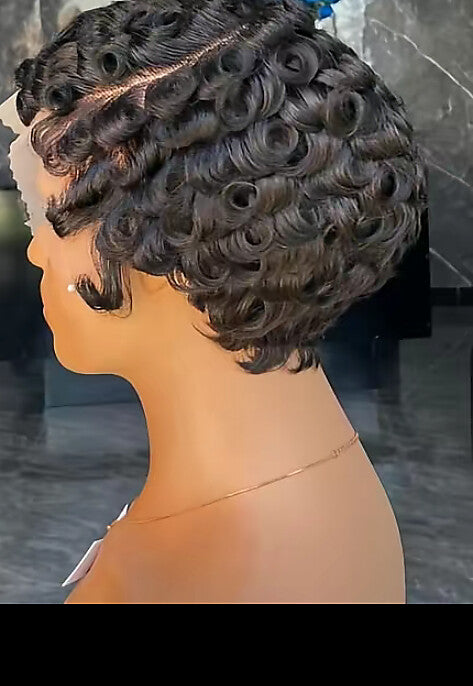 Pixie Curly Wig 8"